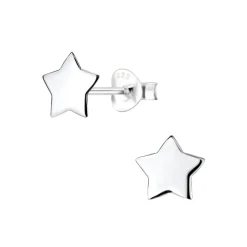 The Botilda - Örhängen Stjärna Plain Silver