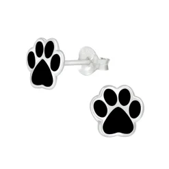 The Botilda - Örhängen Tassar Silver Svart