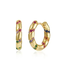 The Botilda - Örhängen Twist Guld Mix