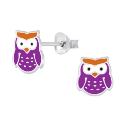 The Botilda - Örhängen Uggla Lila