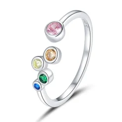 The Botilda - Ring Bubble Silver Mix