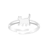The Botilda - Ring Katt Silver
