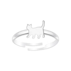 The Botilda - Ring Katt Silver
