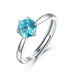 The Botilda - Ring Månadssten Mars Silver