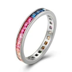 The Botilda - Ring Rainbow Silver