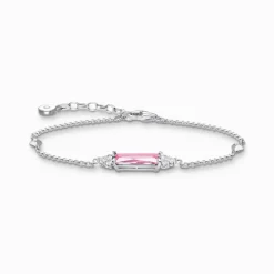 Thomas Sabo - Armband Pave Silver Rosa