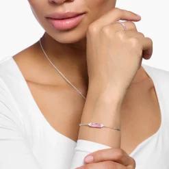 Thomas Sabo - Armband Pave Silver Rosa
