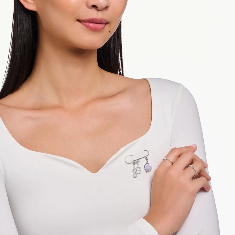 Thomas Sabo - Berlock Charm Club Best Friend Lila