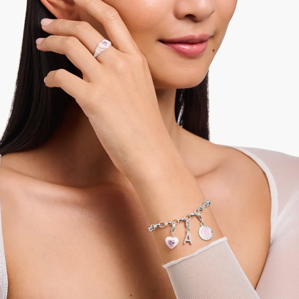 Thomas Sabo - Berlock Charmista Coin Silver Rosa