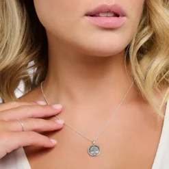 Thomas Sabo - Halsband Coin Livets Träd Silver