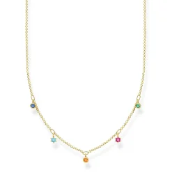 Thomas Sabo - Halsband Fem Stenar Guld Mix