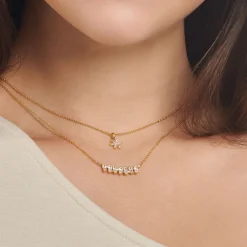 Thomas Sabo - Halsband Happy Moments Blomma Guld