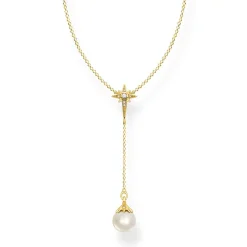 Thomas Sabo - Halsband Pärla Stjärna Guld