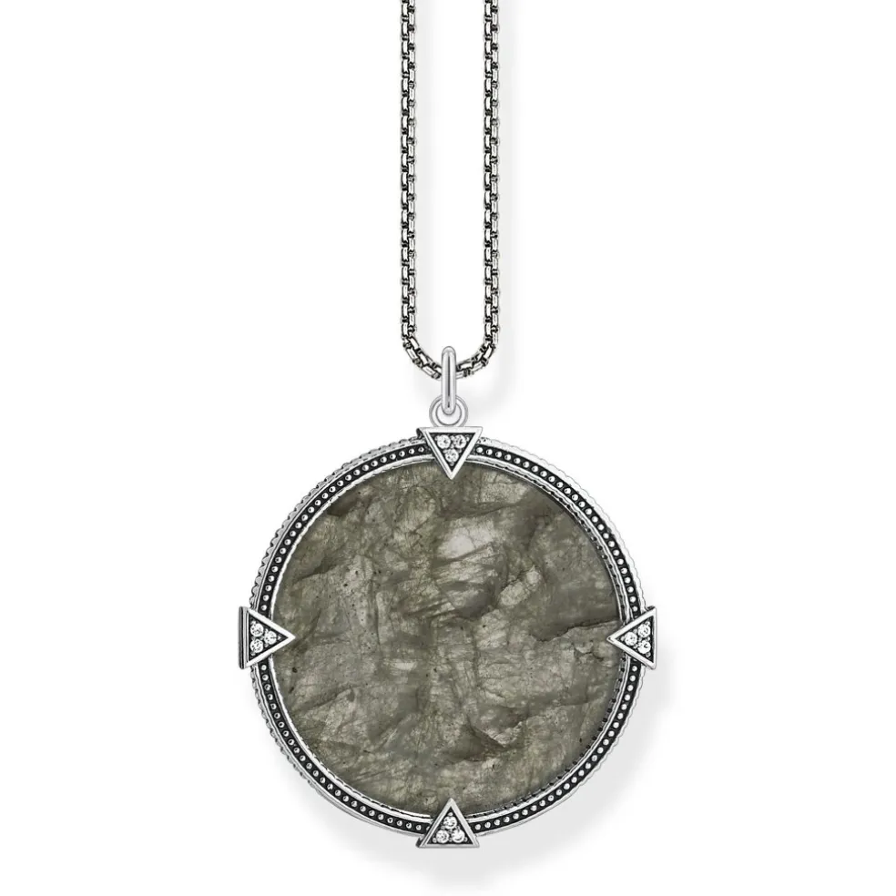 Thomas Sabo - Halsband Vintage Coin Labradorit