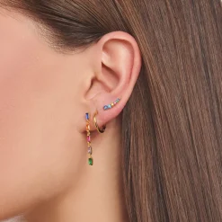 Thomas Sabo - Örhänge Singel Dancing Stones Long Guld Mix