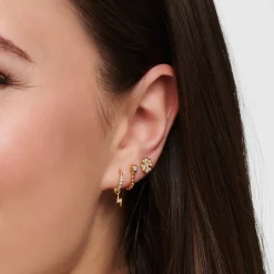 Thomas Sabo - Örhänge Singel Klöverblad Guld