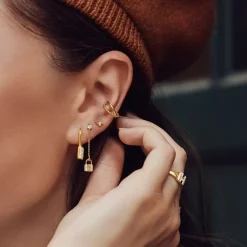 Thomas Sabo - Örhänge Singel Hänglås Guld