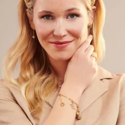 Thomas Sabo - Örhänge Singel Dancing Stones Smal Guld Klar