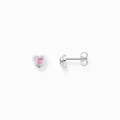 Thomas Sabo - Örhängen Rosa Hjärta Silver