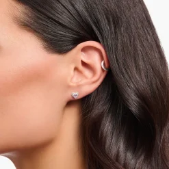 Thomas Sabo - Örhängen Rosa Hjärta Silver