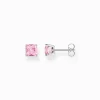 Thomas Sabo - Örhängen Stud Pave Silver Rosa