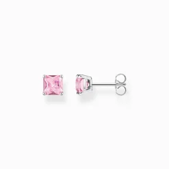 Thomas Sabo - Örhängen Stud Pave Silver Rosa