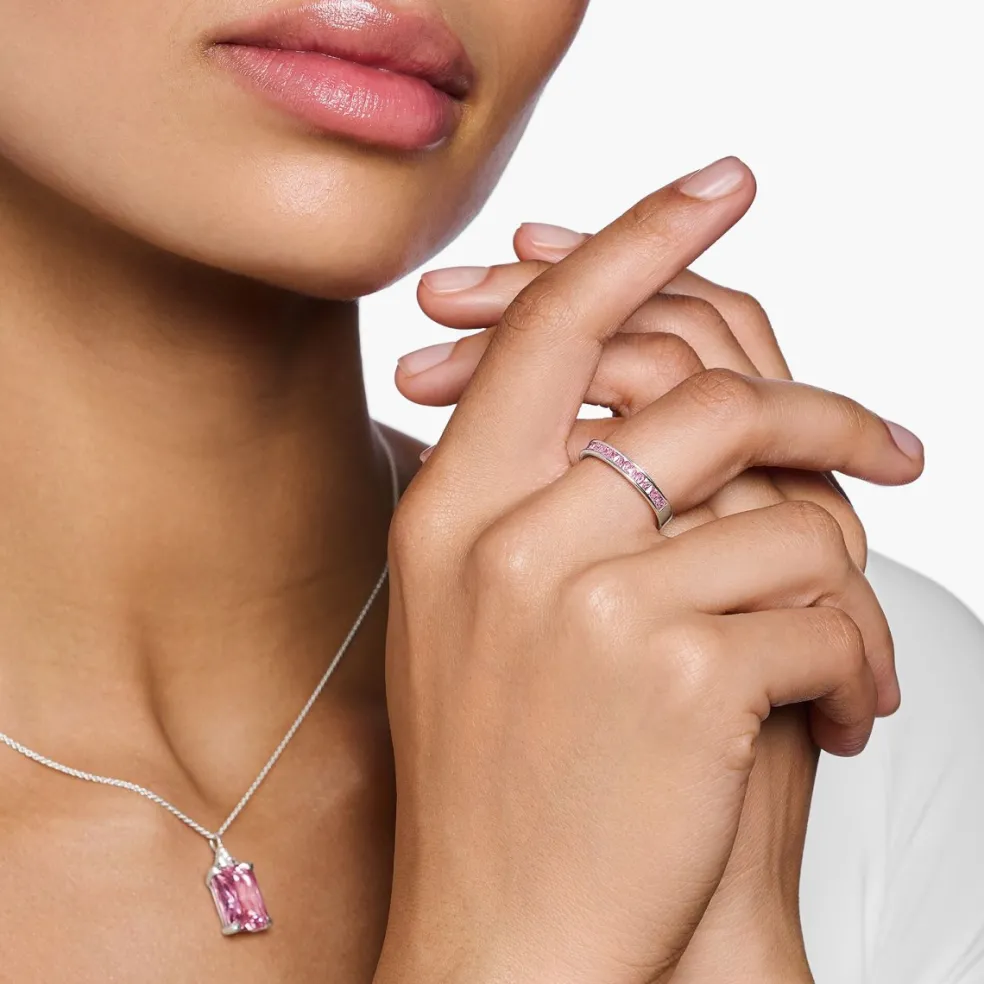 Thomas Sabo - Ring Pave Silver Rosa