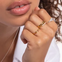 Thomas Sabo - Ring Shine Guld Klar