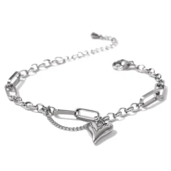 Anna K Jewelry - Armband Steel My Heart Stål
