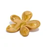 Anna K Jewelry - Brosch Plain Blomma Guld