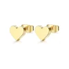 Anna K Jewelry - Örhängen Plain Hjärta Guld