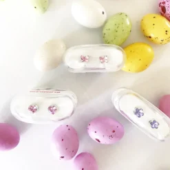 Blomdahl - Örhängen Hjärta Plastic Ljusrosa