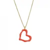 Bud To Rose - Halsband Crush Hoop Enamel Röd