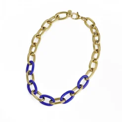 Bud To Rose - Halsband Granada Enamel Guld Blå