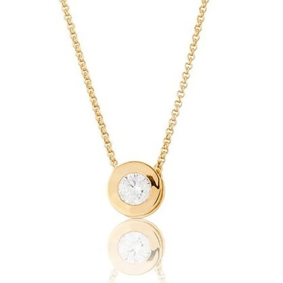 Carolina Gynning - Halsband Älskad Medium Guld