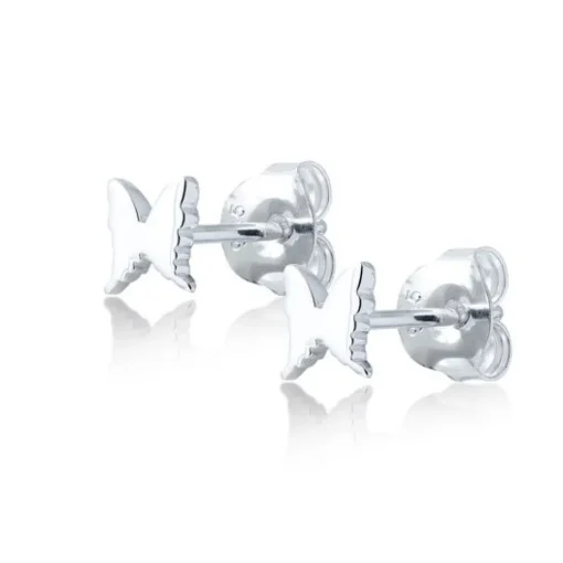 Carolina Gynning - Örhängen Petite Papillion Plain Silver