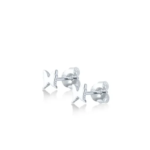 Carolina Gynning - Örhängen Petite Papillion Plain Silver