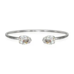 Caroline Svedbom - Armband Petite Drop Rhodium Crystal