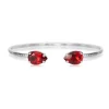 Caroline Svedbom - Armband Petite Drop Rhodium Scarlet
