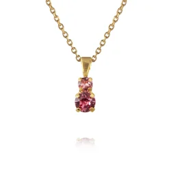 Caroline Svedbom - Halsband Leah Guld Rose Combo