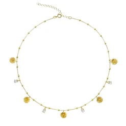 Caroline Svedbom - Halsband Daisy Multi Guld Crystal