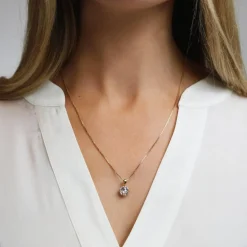 Caroline Svedbom - Halsband Classic Petite Guld Vintage Rose