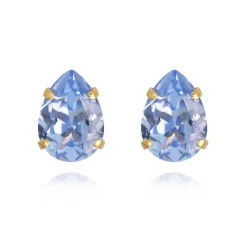 Caroline Svedbom - Örhängen Mini Drop Studs Guld Light Sapphire