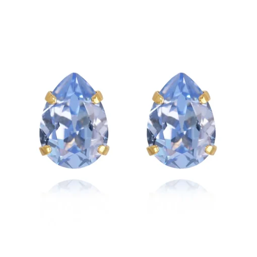 Caroline Svedbom - Örhängen Mini Drop Studs Guld Light Sapphire