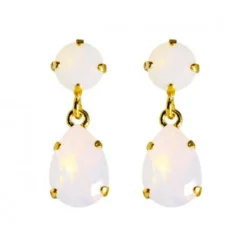 Caroline Svedbom - Örhängen Mini Drop Guld Rose Water Opal