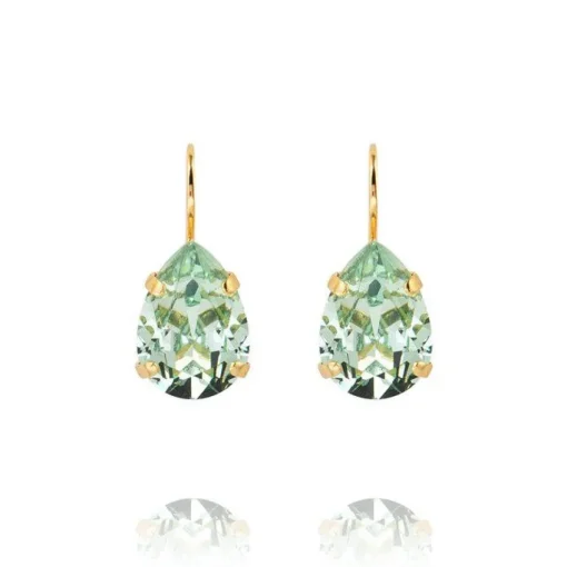 Caroline Svedbom - Örhängen Claps Mini Drop Guld Chrysolite