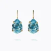 Caroline Svedbom - Örhängen Claps Mini Drop Guld Aquamarine