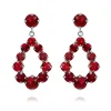 Caroline Svedbom - Örhängen Mini Delia Rhodium Red Combo