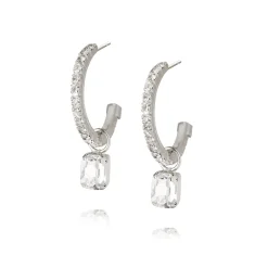 Caroline Svedbom - Örhängen Emila Rhodium Crystal