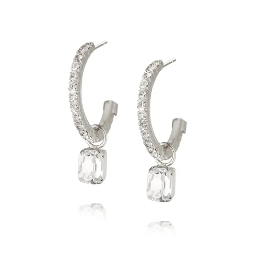 Caroline Svedbom - Örhängen Emila Rhodium Crystal